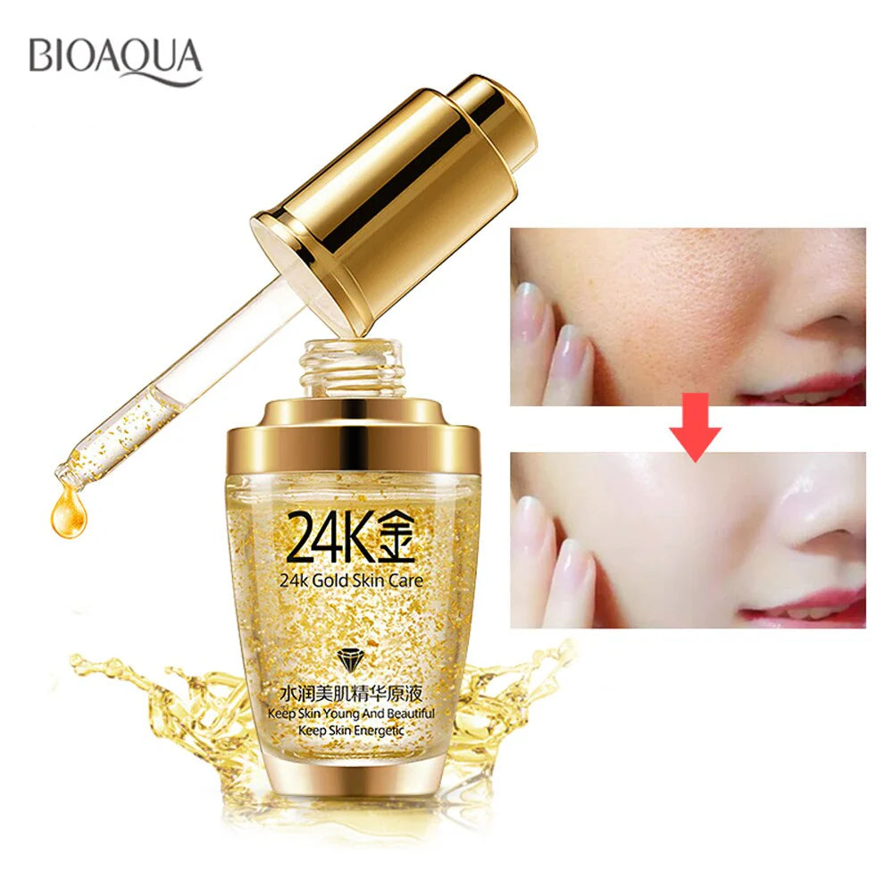 Bioaqua 24K Gold Skin Care Liquid Essence Face Serum