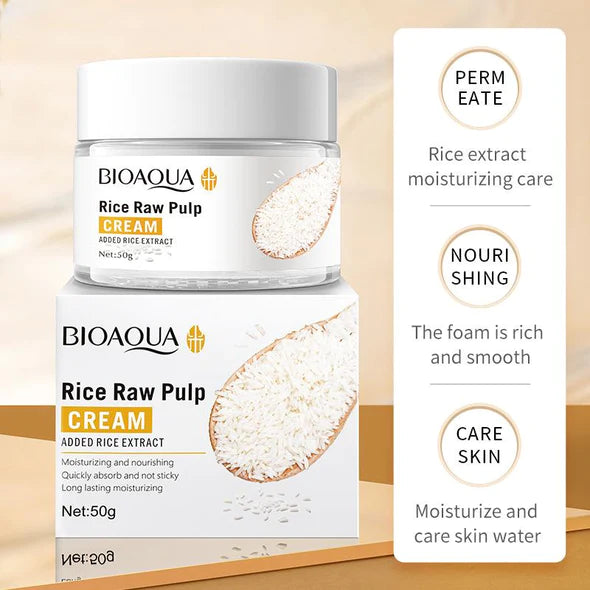 BIOAQUA Rice Raw Pulp Moisturizing Face Cream