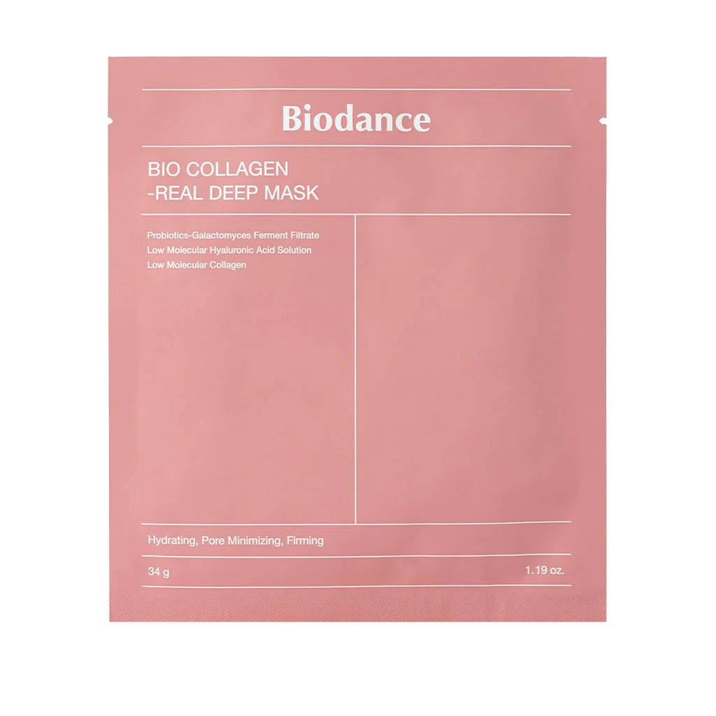 BIODANCE BIO COLLAGEN -REAL DEEP MASK 136G -4SHEETS BOX - PINK