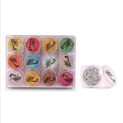 BN Beauty Nakeed Glitter 12Pcs Set