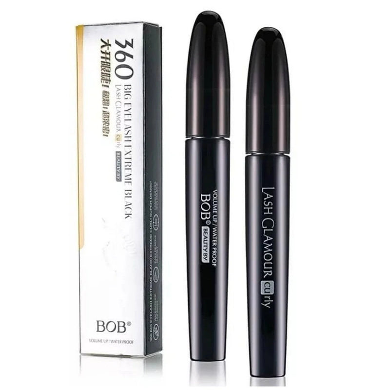 BOB 360 Big Eyelash Extreme Black Lash Glamour Curly Dense Waterproof Mascara