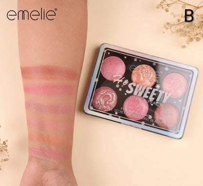 Emelie Paris Hi Sweety Blush & Highlighter Palette