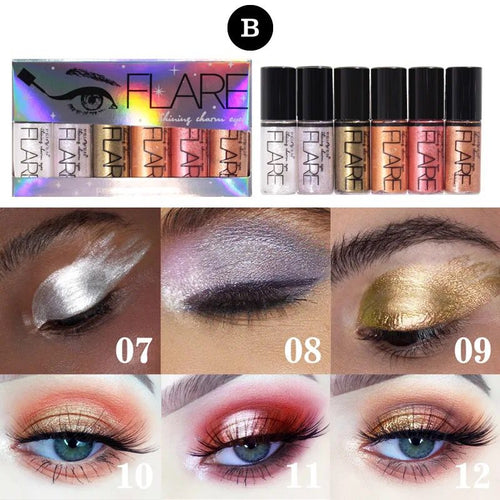 Flare Glitter Eyeliner 6Pcs Set