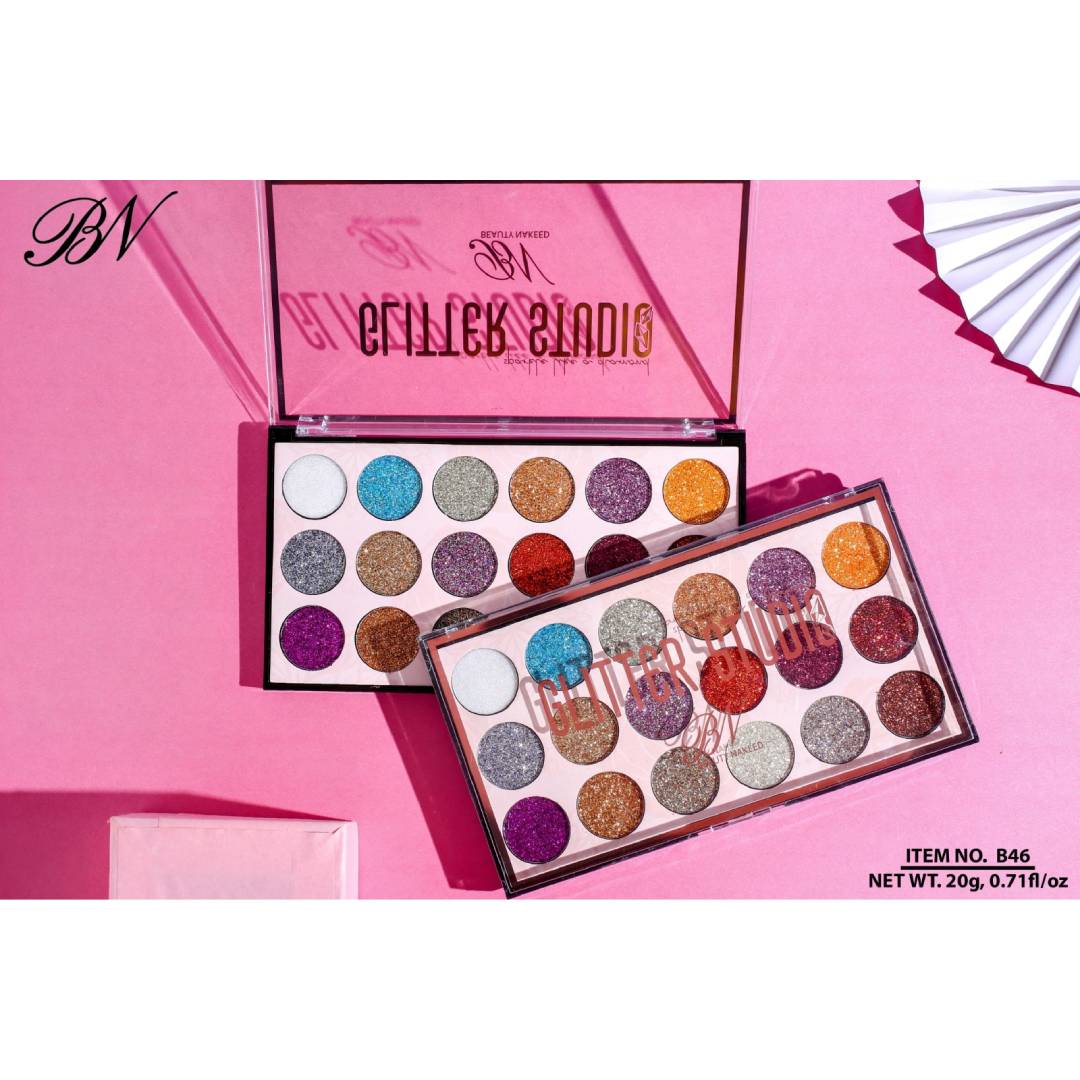 Beauty Nakeed Glitter Studio 18 Color Palette