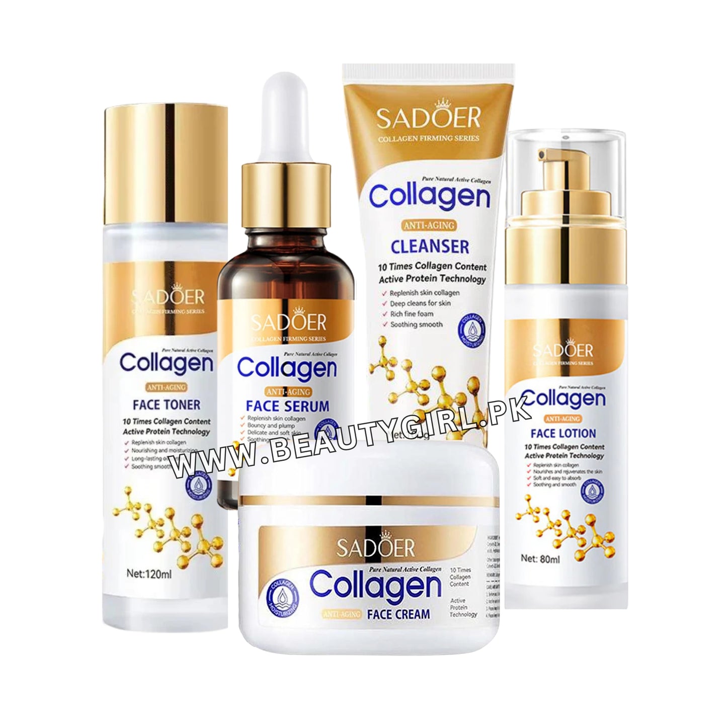 Sadoer Collagen Skin Care Set Pack of 5