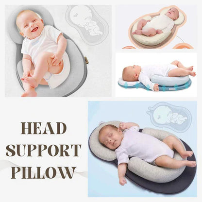 Portable Baby Bed Ergonomic Head Support Pillow