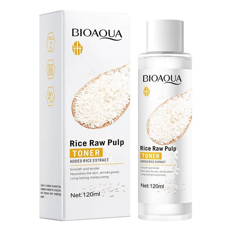 Bioaqua Rice Raw Pulp Hydrating Moisturizing Softening Face Toner