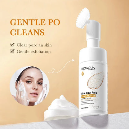 Bioaqua Rice Raw Pulp Deep Cleaning Hydrating Mousse 120ml