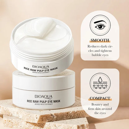 Bioaqua Rice Raw Pulp Eye Mask Dark Circle & Eye Bag Reduction (60pcs/30pairs)
