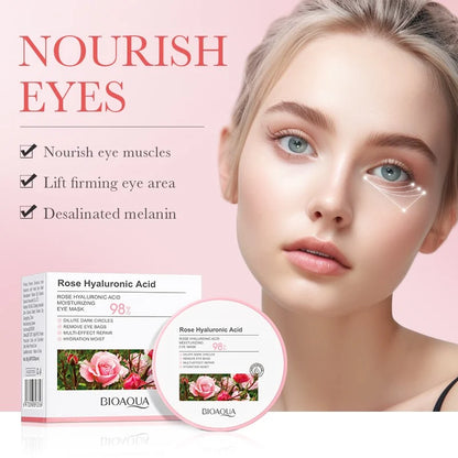 BIOAQUA Rose Hyaluronic Acid Moisturizing Eye Mask 30 Pairs 80g