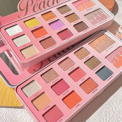 Biya Sweet Peach 14 Color Highlighter Shimmer Eyeshadow Palette