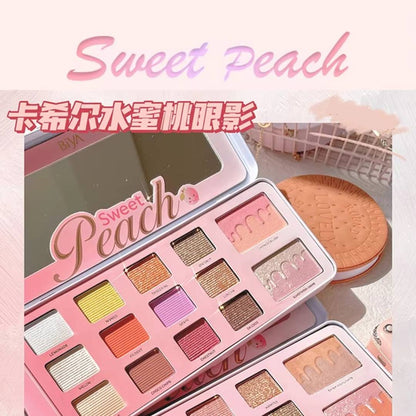 Biya Sweet Peach 14 Color Highlighter Shimmer Eyeshadow Palette