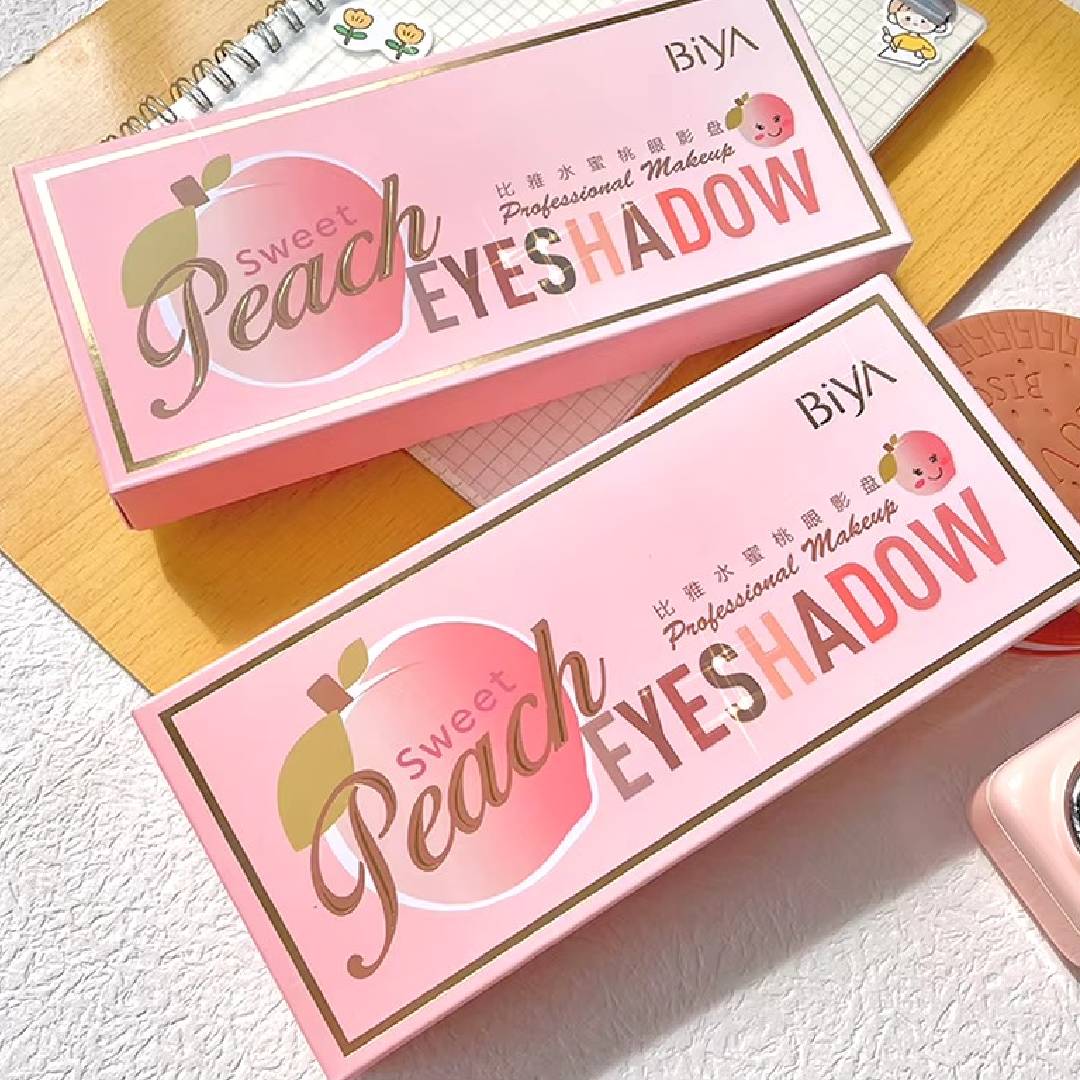 Biya Sweet Peach 14 Color Highlighter Shimmer Eyeshadow Palette