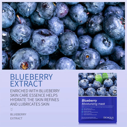 BIOAQUA Blueberry Moisturizing Face Sheet Mask