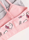 Beautygirl Japanese Style New Hello Kitty Print Padded Bra for girls Color Pink