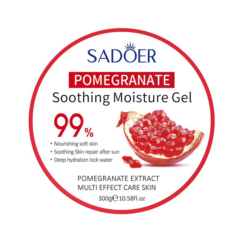 SADOER Pomegranate Fresh Brightening Soothing Moisture Gel Hydrating Nourishing Moisturizing Gel 300g