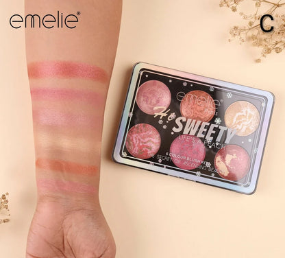 Emelie Paris Hi Sweety Blush & Highlighter Palette