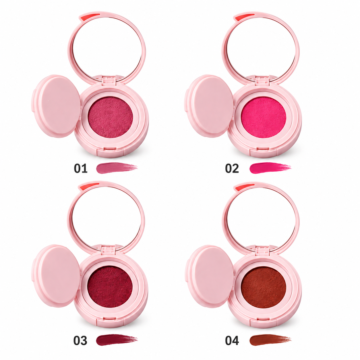 Billion Beauty Soft Finish Cushion Blush 4 Pcs Set