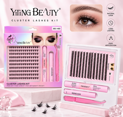 Yiting Beauty DIY Cluster Eyelashes Extension Kit 20D/30D Mix