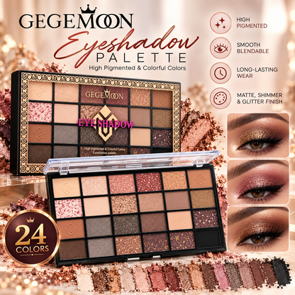 Gegemoon 24 Color Glam Eyeshadow Palette