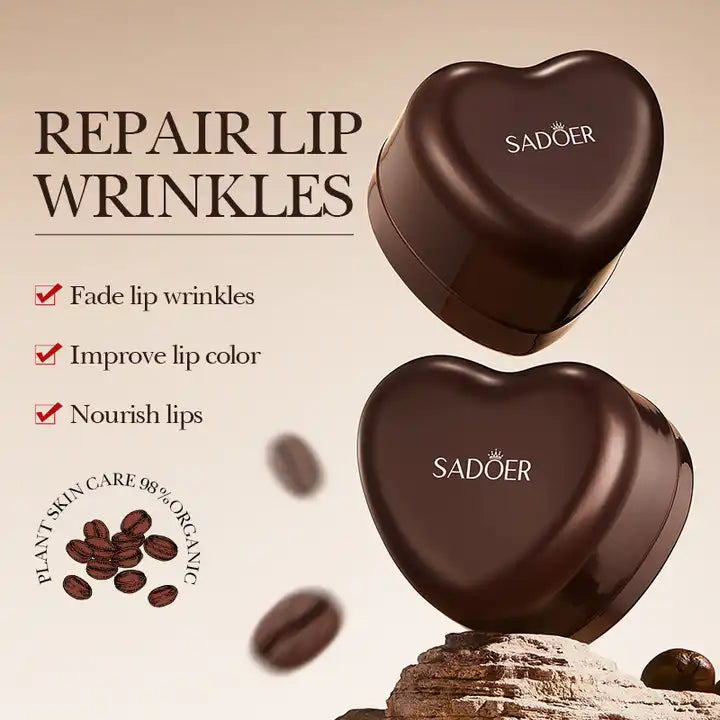 Sadoer Coffee Hydrating Moisturizing Exfoliating Lip Balm