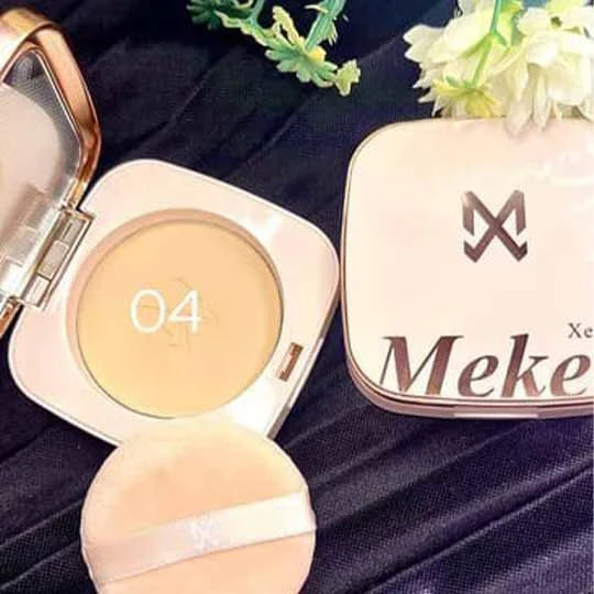 Mekey Xecret Radiant Glow Matte Face Powder All Day Coverage With Puff