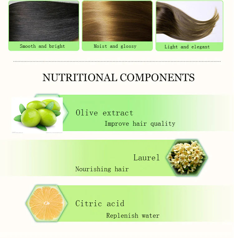 BIOAQUA Olive Shampoo Charming Hair Natural Green Vegetal Active Source for All Hair Types 400gm