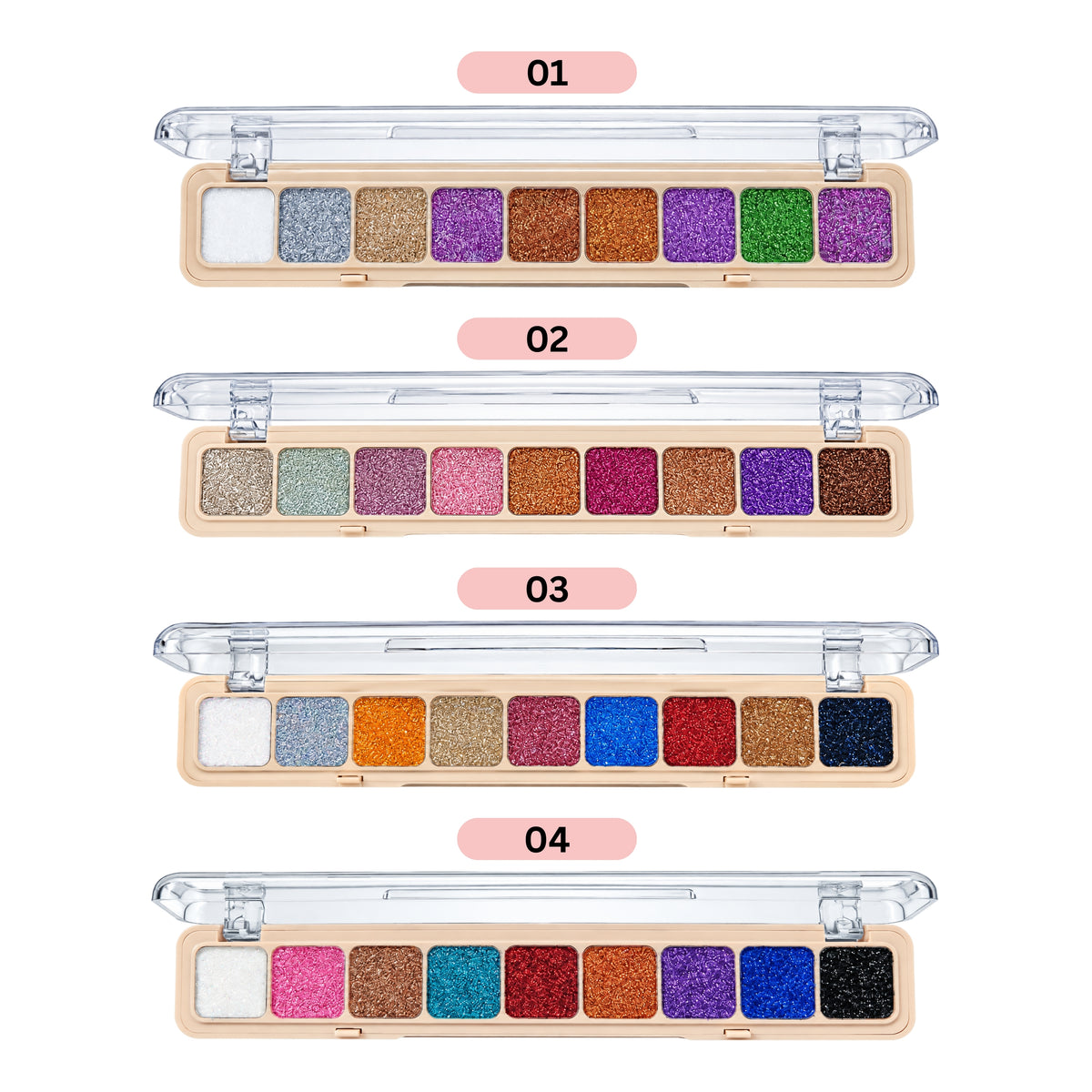 MSYAHO Glitter Eyeshadow Palette 9 Shades