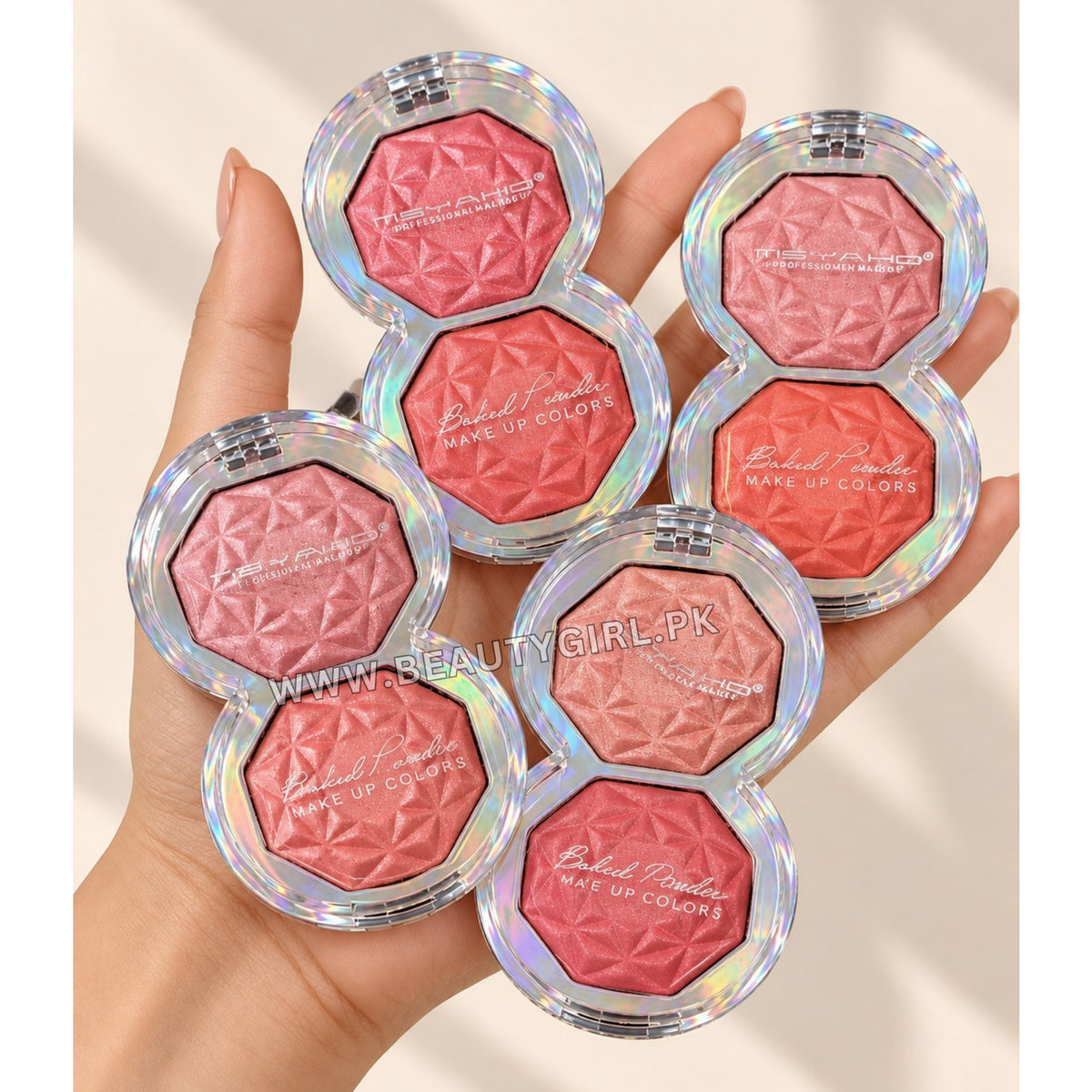 MSYAHO Professional Baked Highlighter Blusher