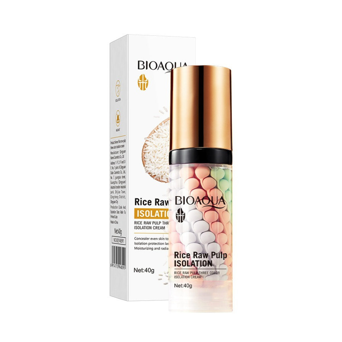 Bioaqua Rice Raw Pulp Isolation Cream 40g