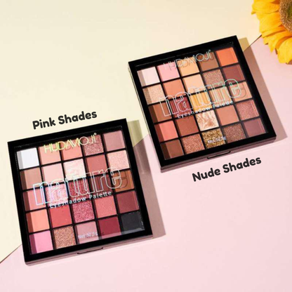 Hudamoji Nature Eyeshadow Palette – Rich Pigmentation with Smooth & Long-Lasting Finish