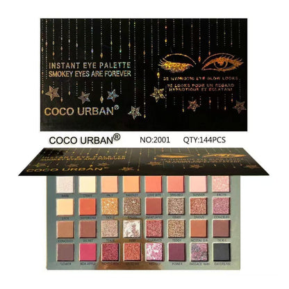 Coco Urban Glamour Shine 32 Color Eyeshadow Palette