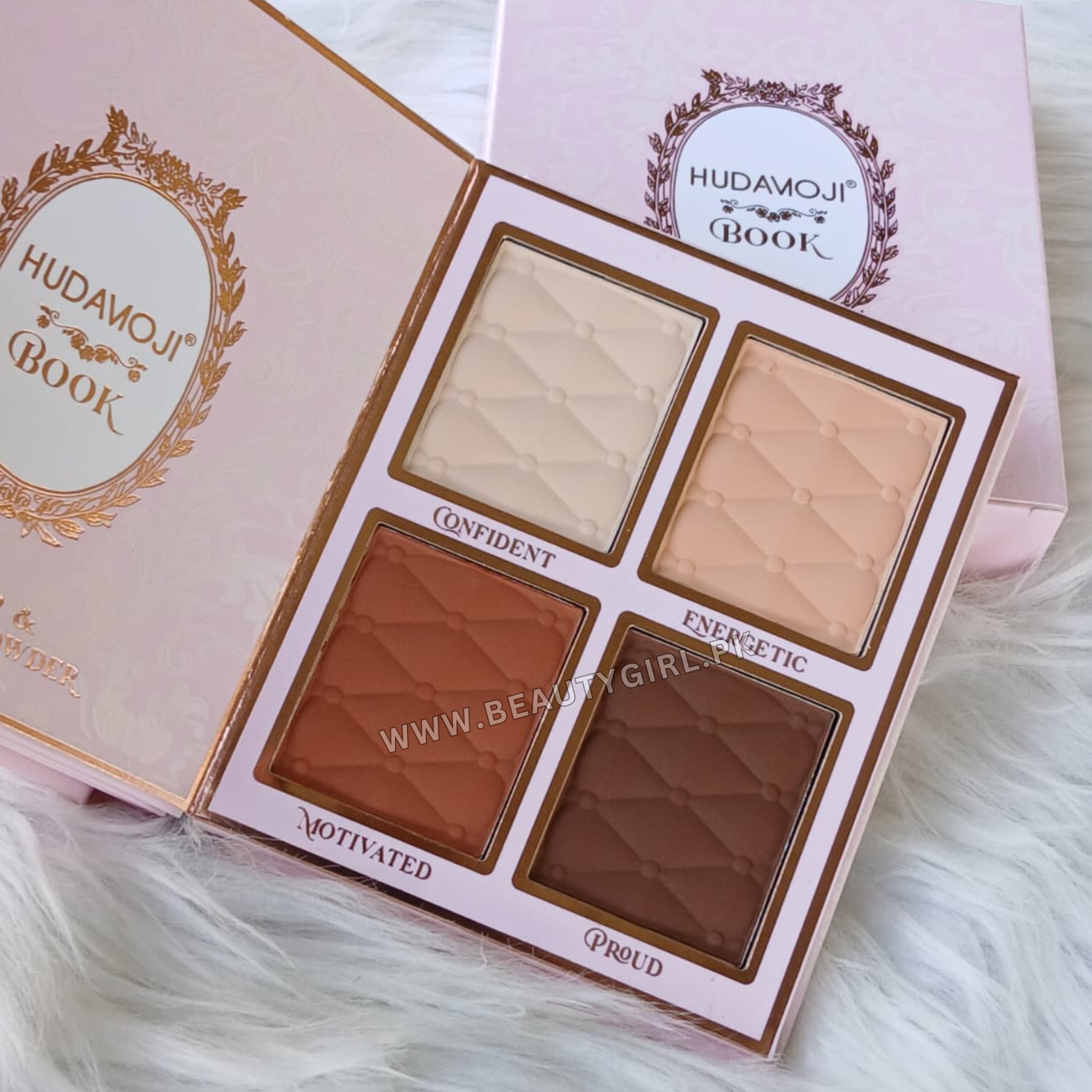 Hudamoji Orignal Complete Face Kit Beautiful Eyeshadow, Blush & Highlighter Book Palette