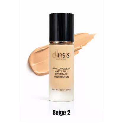CHIRSS Pro Longwear Matte Full Coverage Foundation