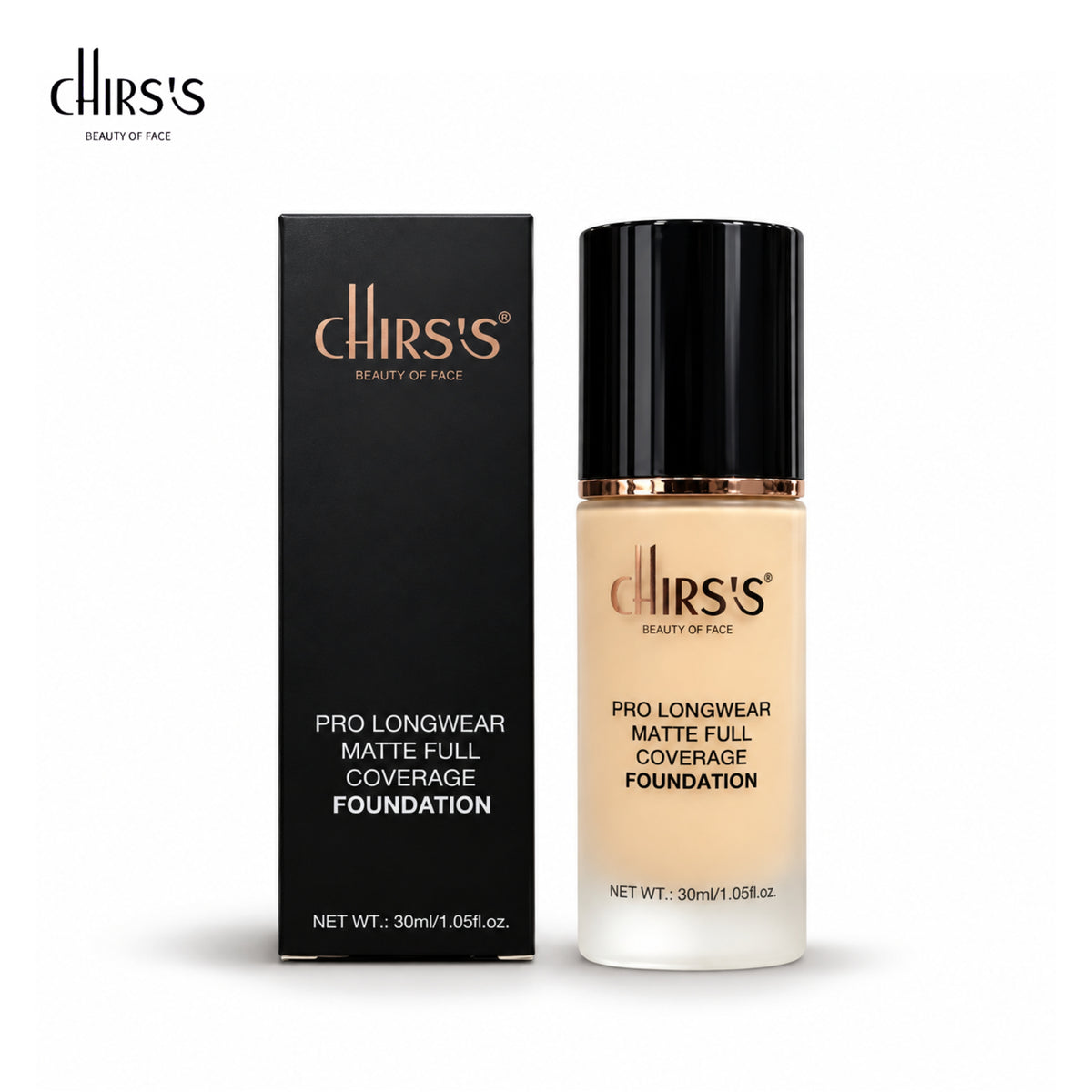 CHIRSS Pro Longwear Matte Full Coverage Foundation