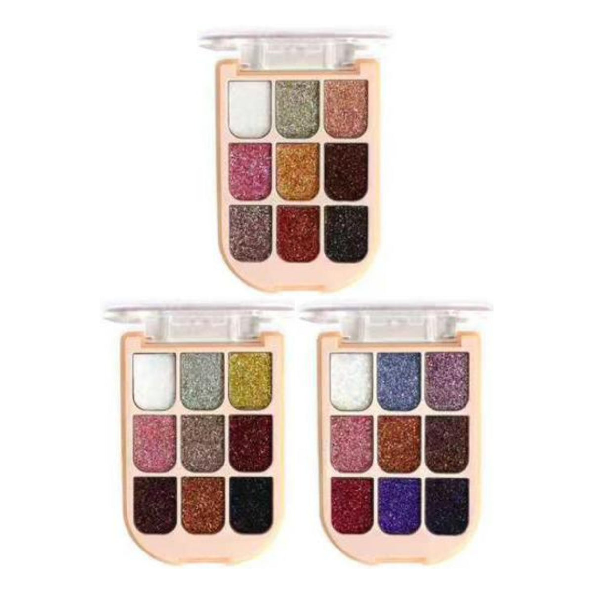 MSTYAHO 9 Color Glitter Eyeshadow Palette Pack of 3