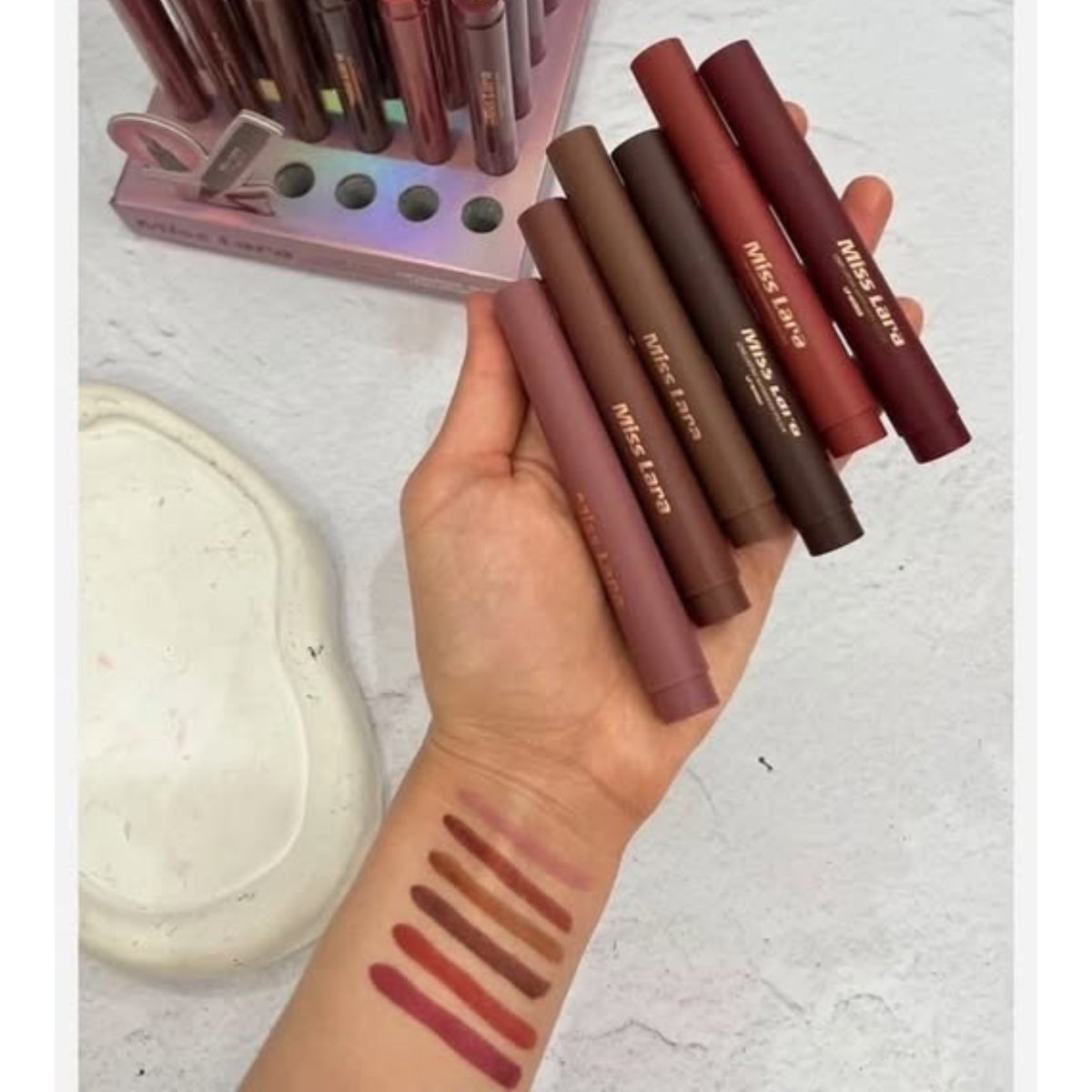 Miss Lara Waterproof Lip Marker – 6 Shades Set