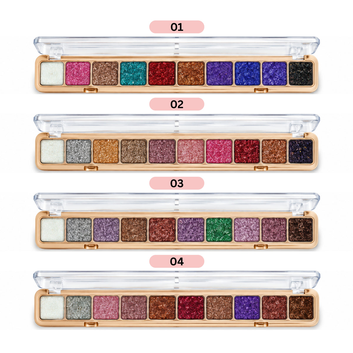 MSYAHO Glitter Eyeshadow Palette 10 Shades