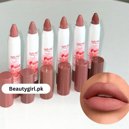 Artkin Rose Matte Lip Crayons Set of 6