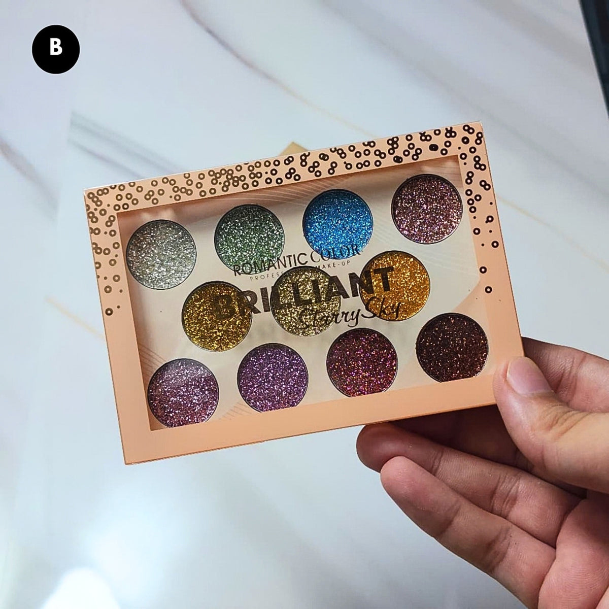 Romantic Color Brilliant Starry Sky Glitter Eyeshadow Palette