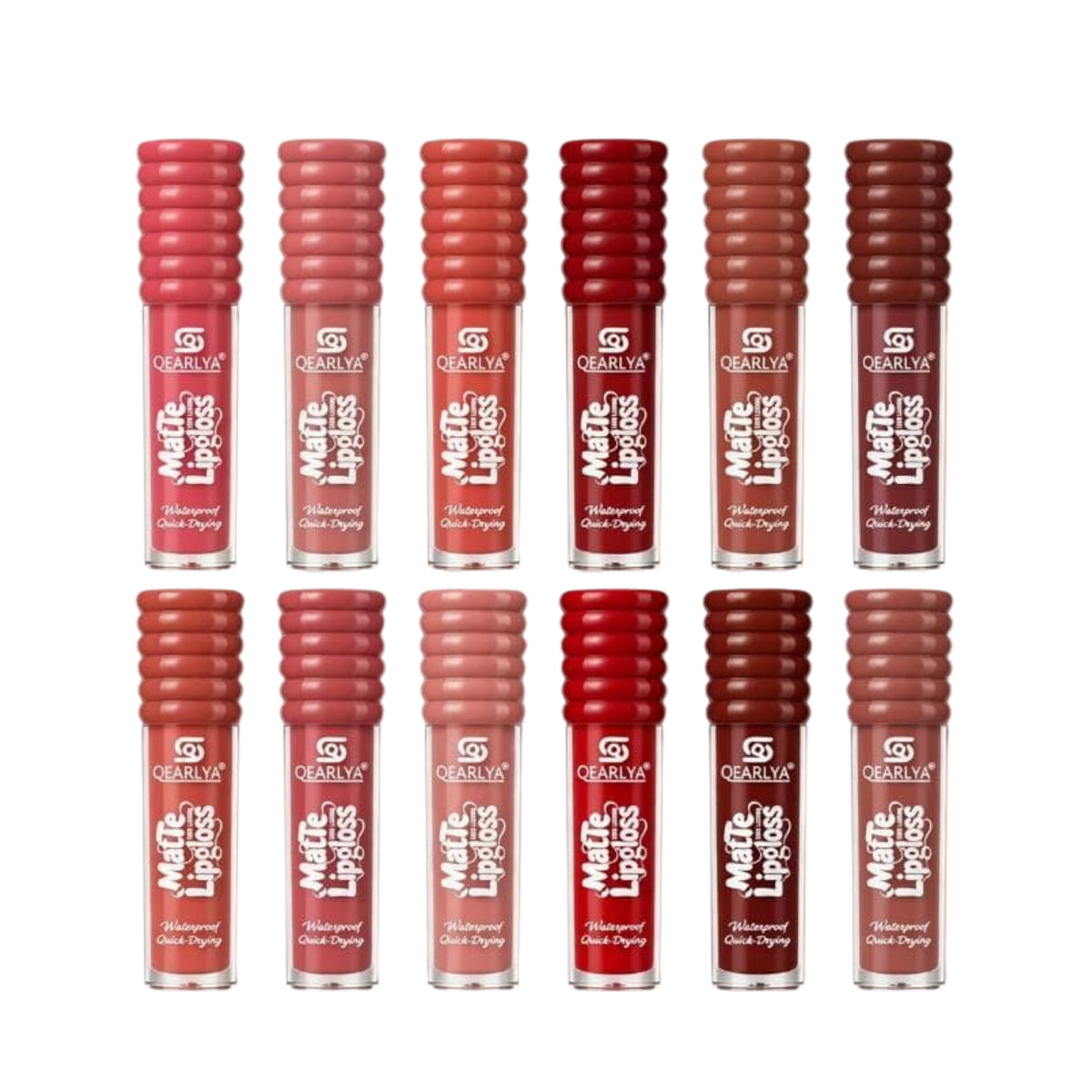 QEARLYA Velvet Matte Lip Gloss Pack of 12