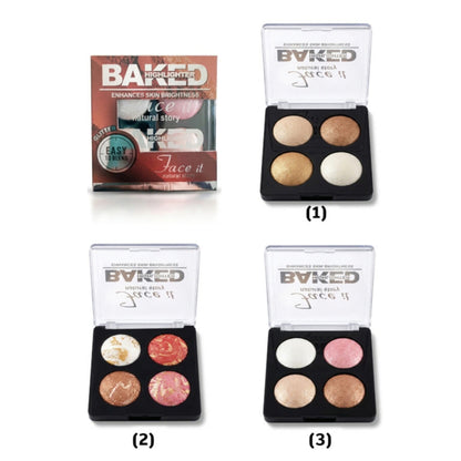 Face It 4-Color Baked Highlighter Palette