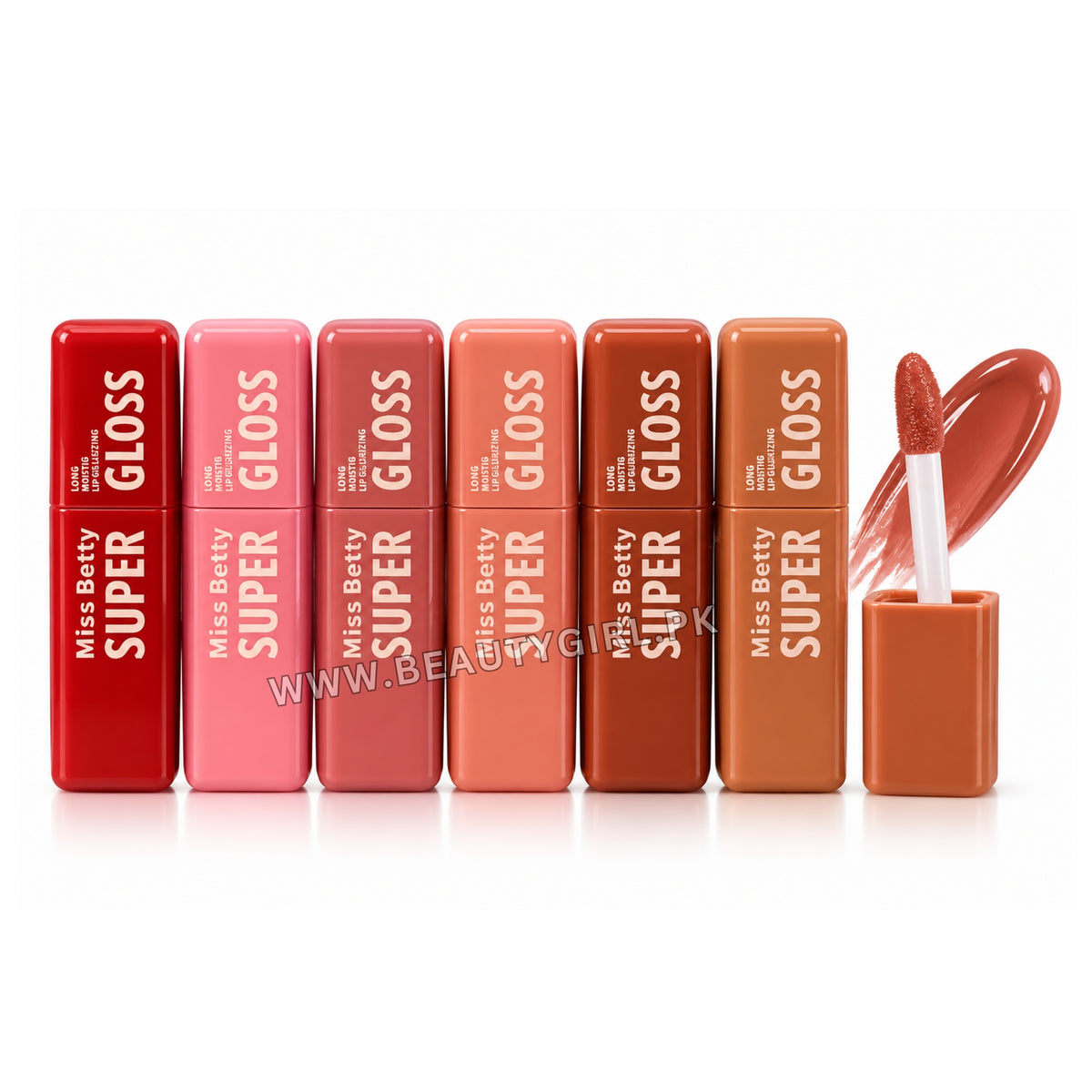 Miss Betty Super Moisturizing Lip Gloss – Pack of 6