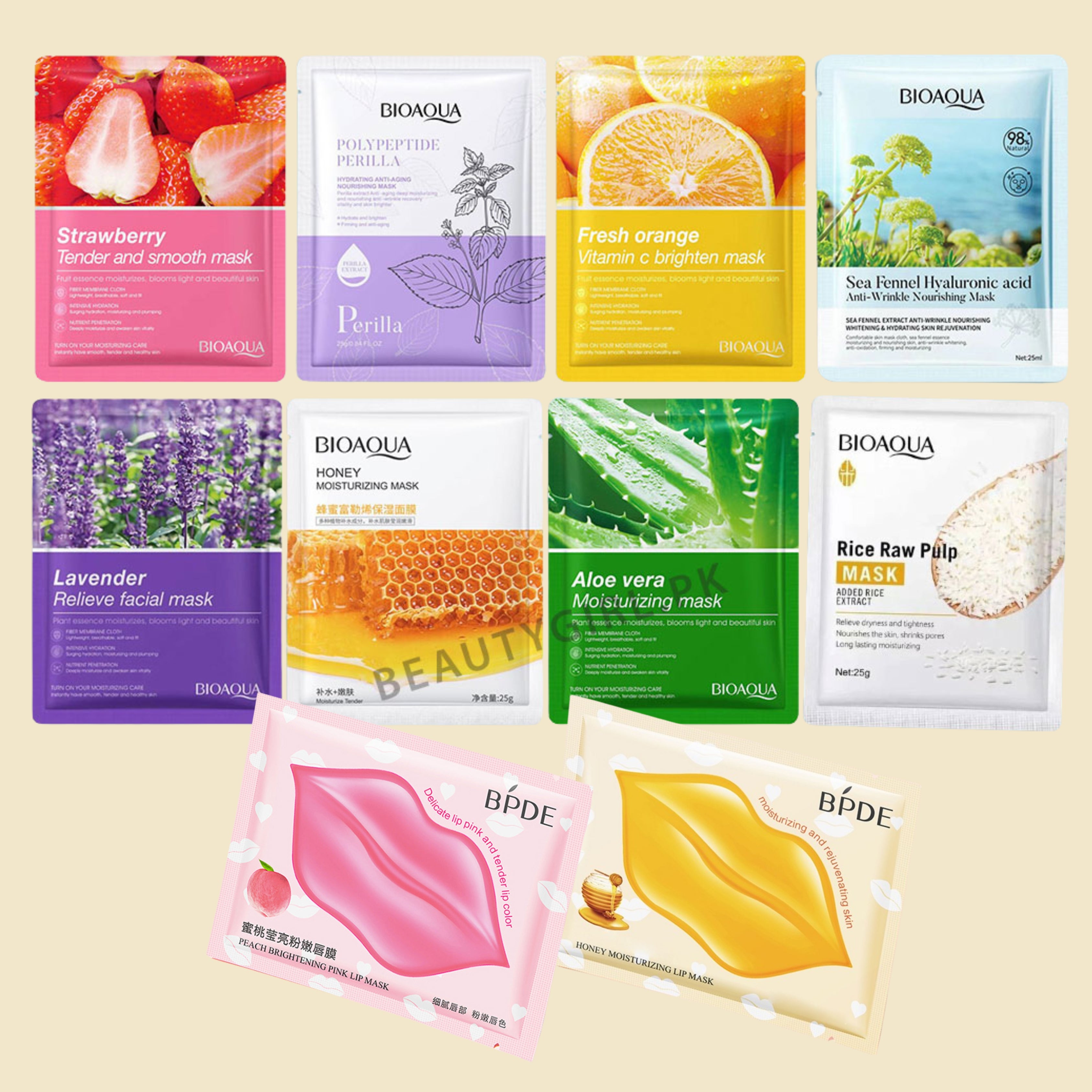 Ultimate Glow Boost Sheet Mask Collection Pack of 10