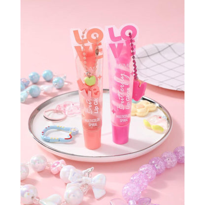 Hudamoji Butterfly Multicolor Spiral Shimmer Lip Gloss