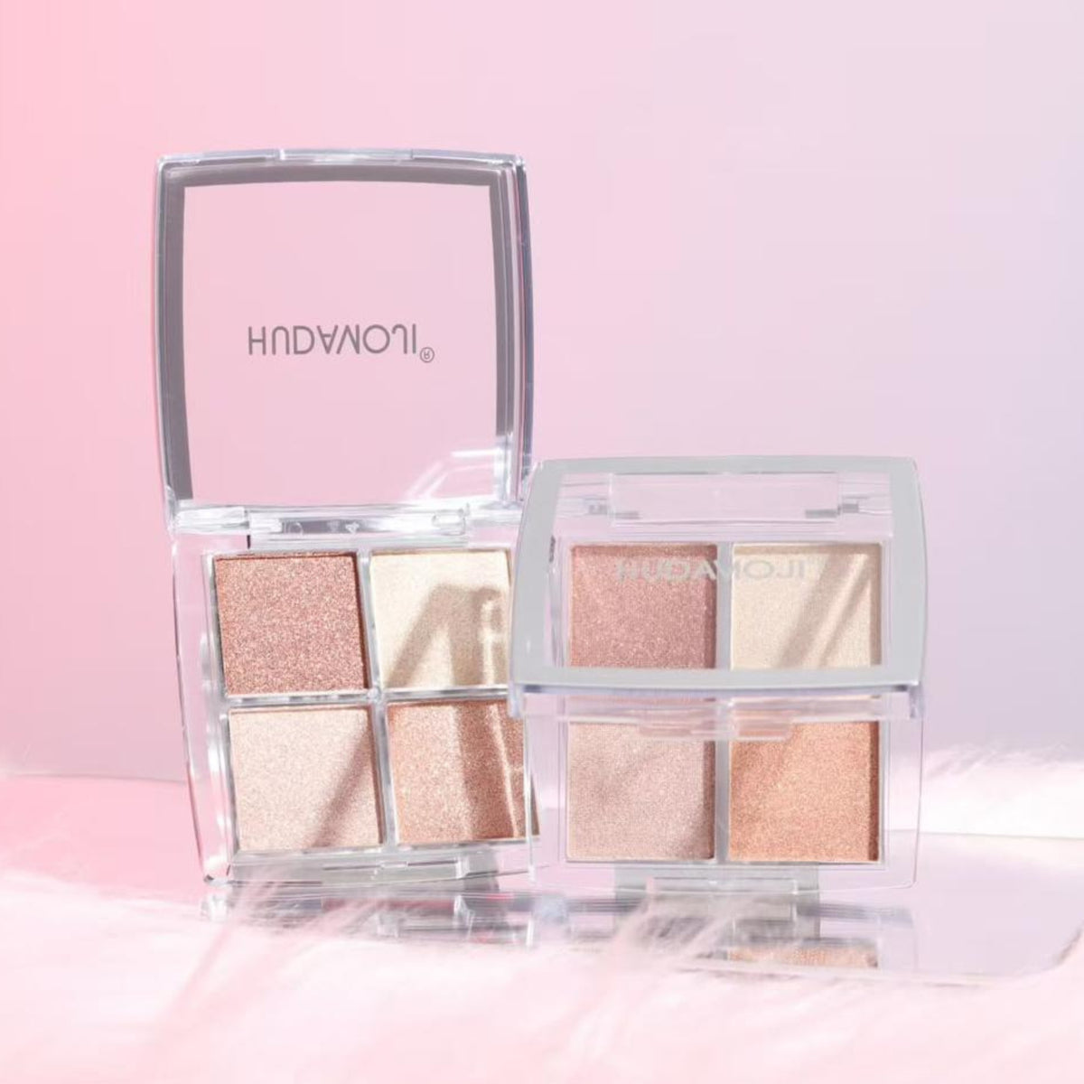 Hudamoji 4-Color Glow Highlighter Palette