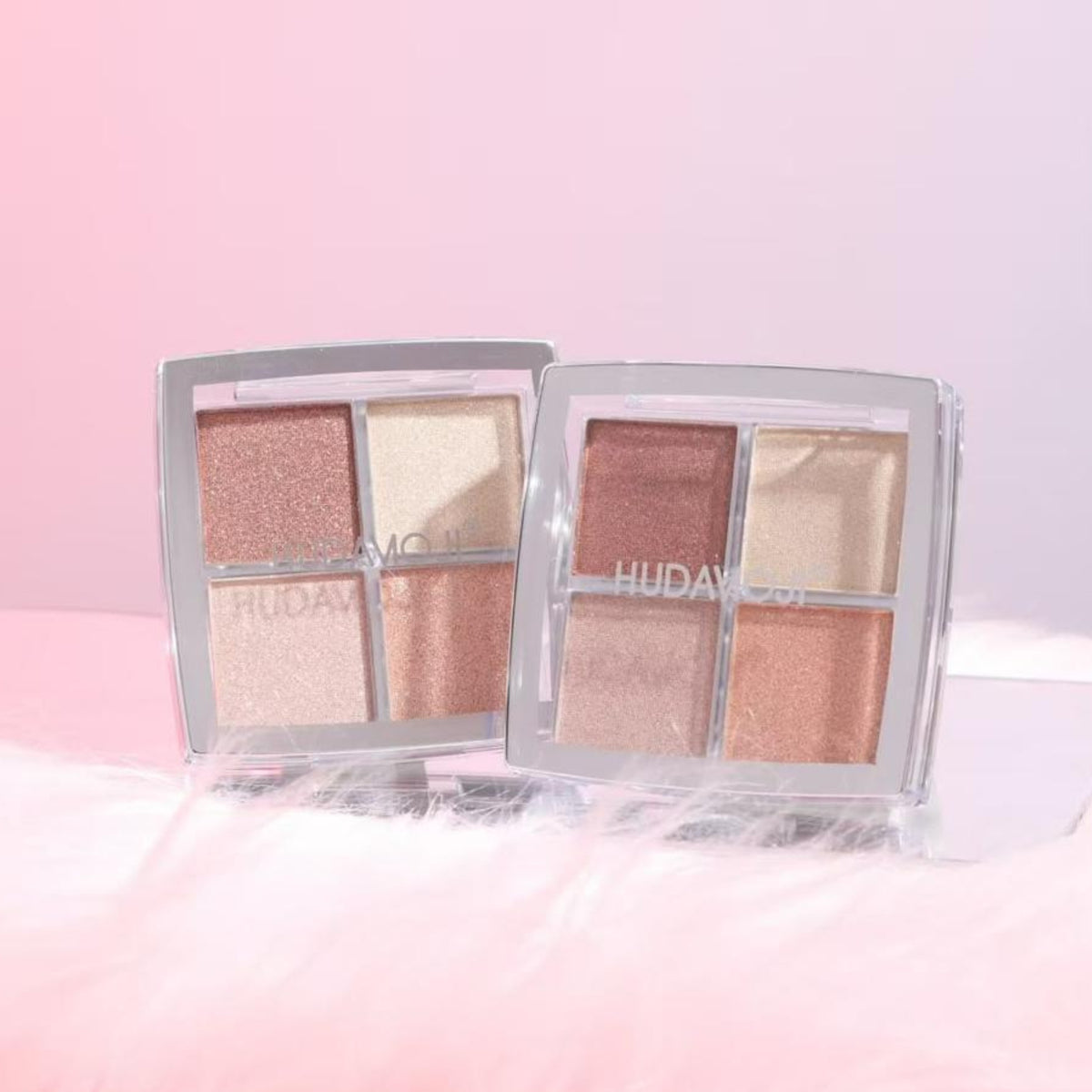 Hudamoji 4-Color Glow Highlighter Palette