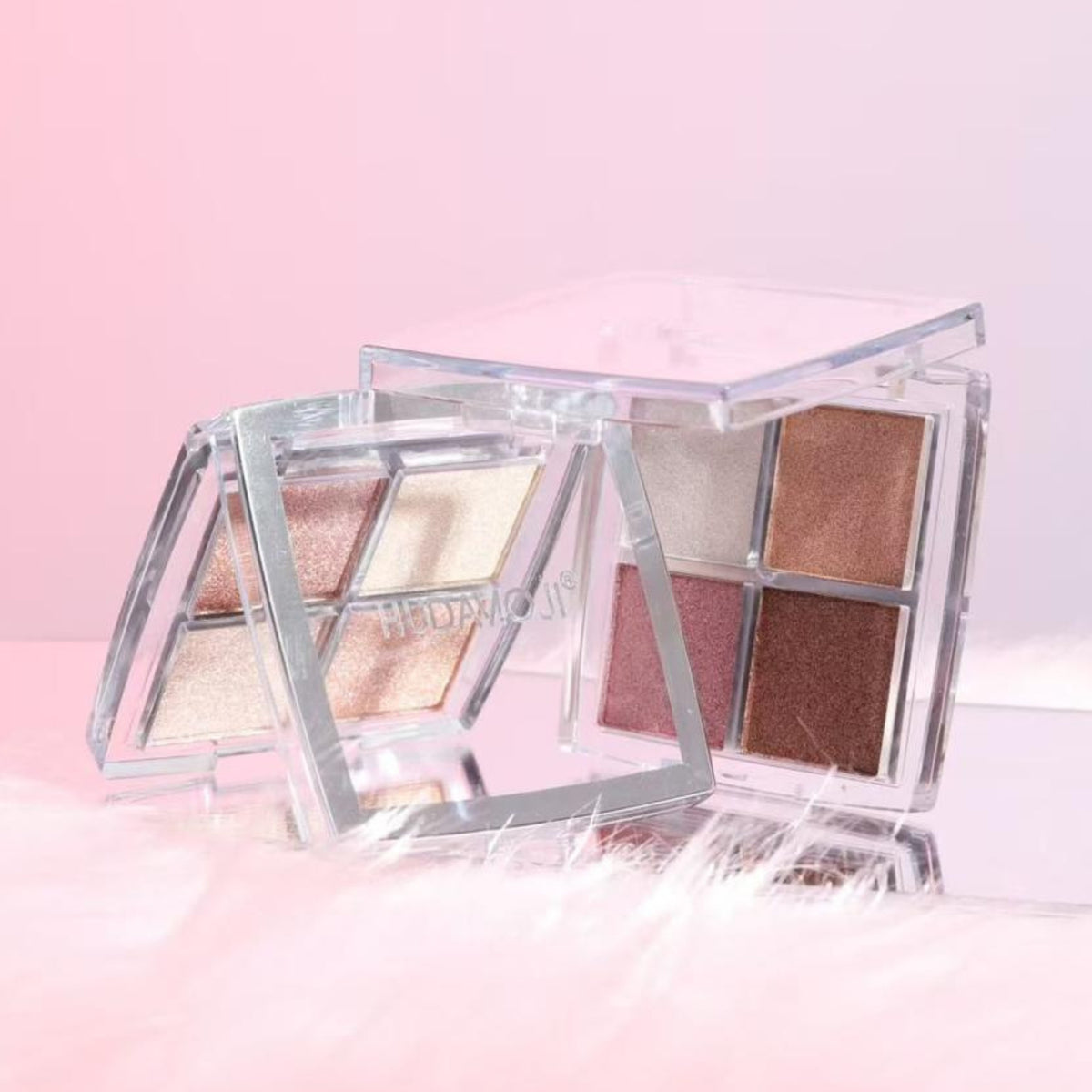 Hudamoji 4-Color Glow Highlighter Palette