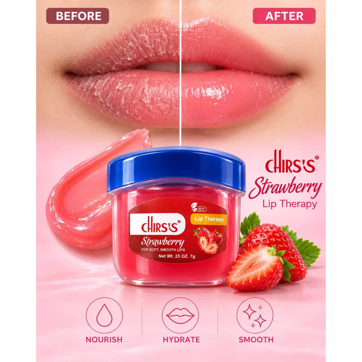 Chirss UK Lip Therapy Moisturizing Lip Balm 7g