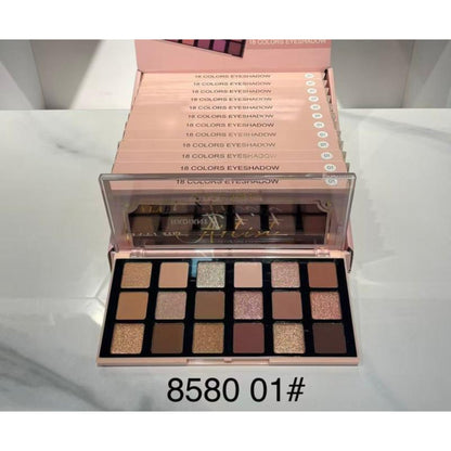 Anylady Radiant Artist 18-Color Eyeshadow Palette – Matte & Shimmer Professional Makeup Palette (Model 8580)